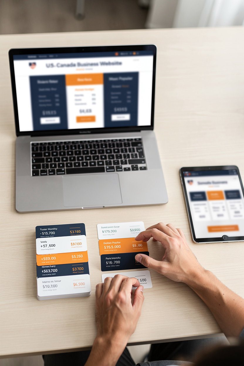 Create news website for usa canada premium subscription plans for business news and market intelligence